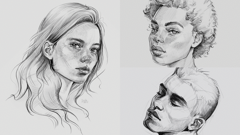 Online Course - Portrait Sketchbooking: Explore the Human Face (Gabriela  Niko) | Domestika