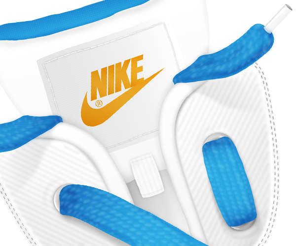 lacet logo nike